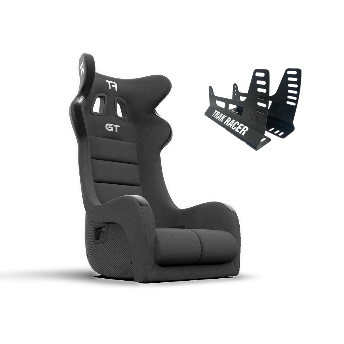 Trak Racer GT Pro carbon fibre finish racing seat with brackets