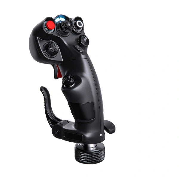VIRPIL CDT-AERO-R Grip for flight simulation on Player1 Sim Gear left rear side view
