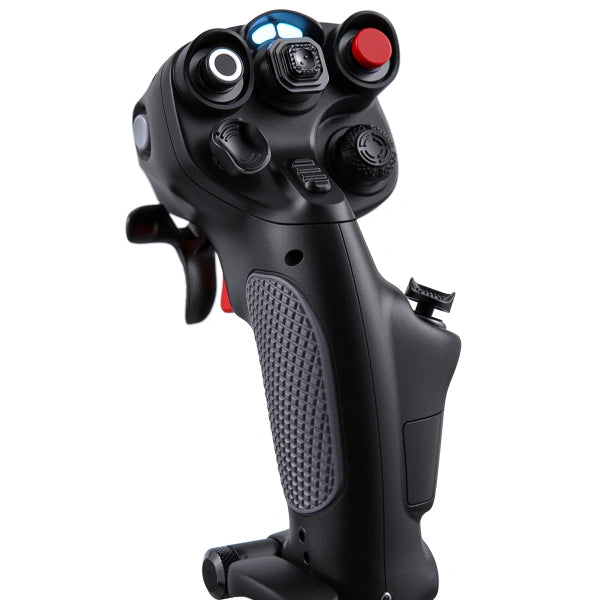 Virpil CDT-Aeromax-L left-hand flight control system, close up view.