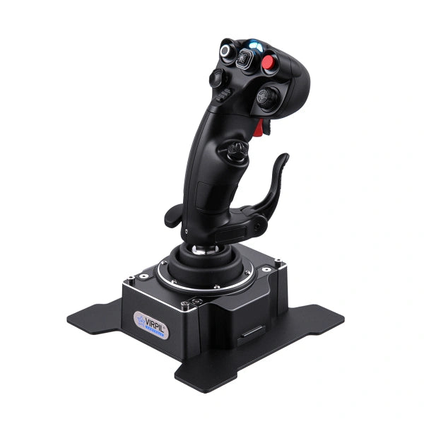 Virpil CDT-Aeromax-L left-hand flight control system, right rear view.