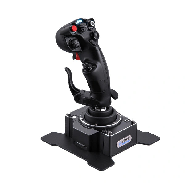 Virpil CDT-Aeromax-R Flightstick for flight simulation on Player1 Sim Gear rear left view