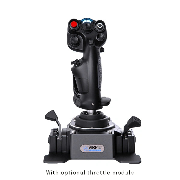 Virpil CDT-Aeromax-R Flightstick for flight simulation on Player1 Sim Gear optional throttle modules view