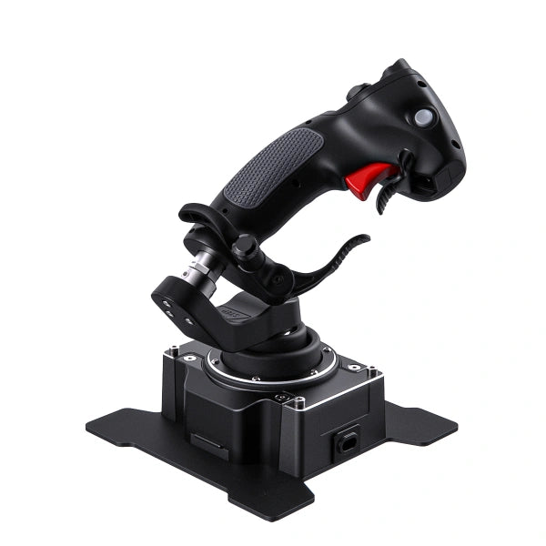 Virpil CDT Aeromax RZ Flightstick Omnithrottle controller for space sim pilots, front angle view