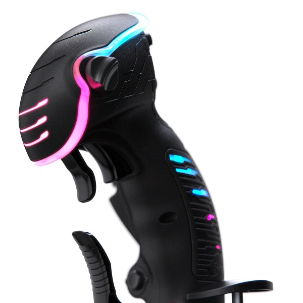Virpil VPC Constellation ALPHA Prime flightstick left on Player1 Sim Gear close up front
