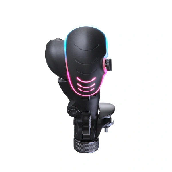 Virpil VPC Constellation ALPHA Prime flightstick left on Player1 Sim Gear front view