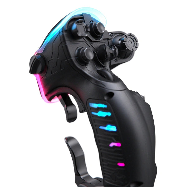 Virpil VPC Constellation ALPHA Prime flightstick left on Player1 Sim Gear close up