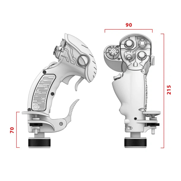 Virpil VPC Constellation ALPHA Prime [R] Flightstick | Right Side