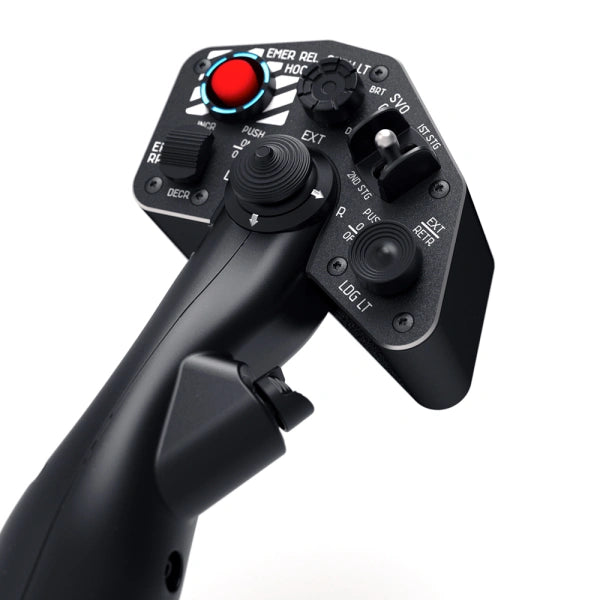 Virpil VPC Hawk-60 Collective Grip for helicopter sim controls on Player1 Sim Gear top view