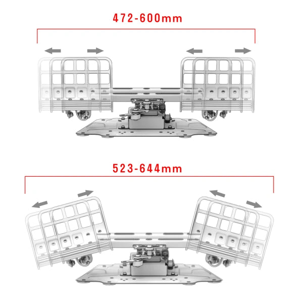 Virpil R1-LEGEND Rudder Pedals dimensions