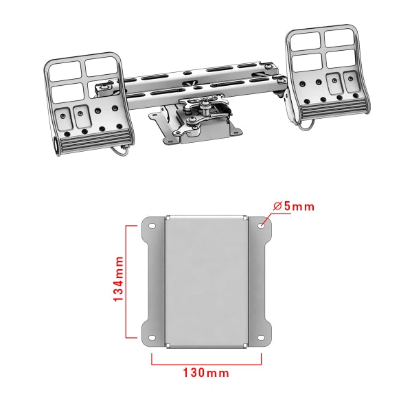 Virpil VPC R1-FALCON Rudder Pedals  dimensions