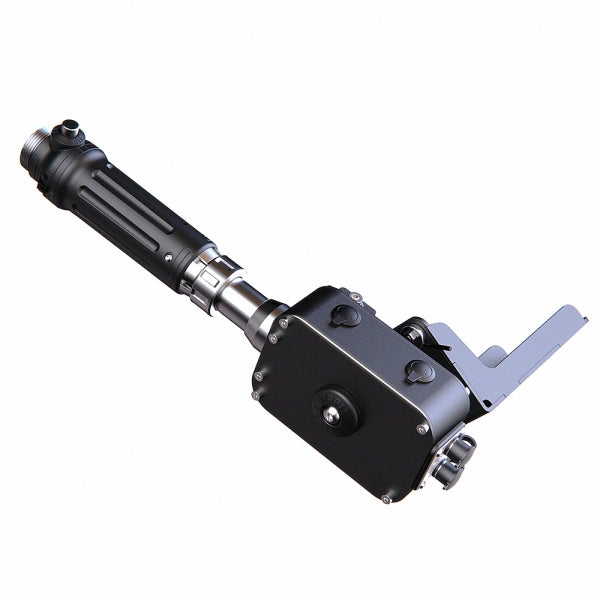 Virpil Rotor TCS Base Plus Helicopter Collective Base + Throttle on Player1 Sim Gear side view