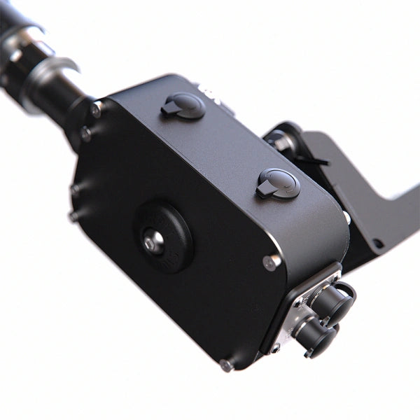 Virpil Rotor TCS Base Plus Helicopter Collective Base + Throttle on Player1 Sim Gear close up