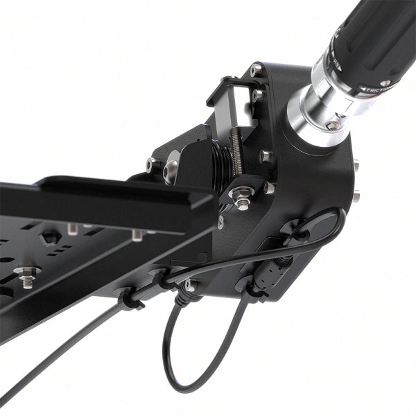 Virpil Rotor TCS Base Plus Helicopter Collective Base + Throttle on Player1 Sim Gear close up