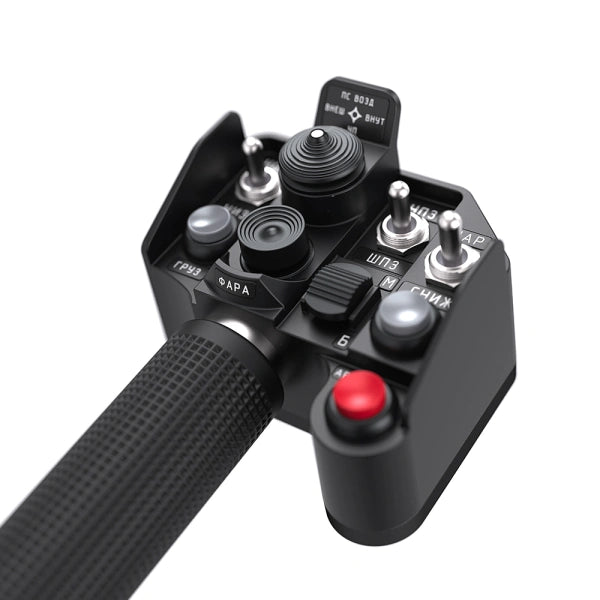 Virpil VPC SharKa-50 Helicopter Simulator Collective Grip on Player1 Sim Gear Australia top close up view