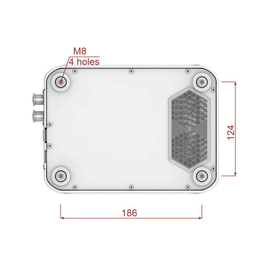 Virpil VPC ATLAS PRO FFB Base - base mounting dimensions with M8 holes