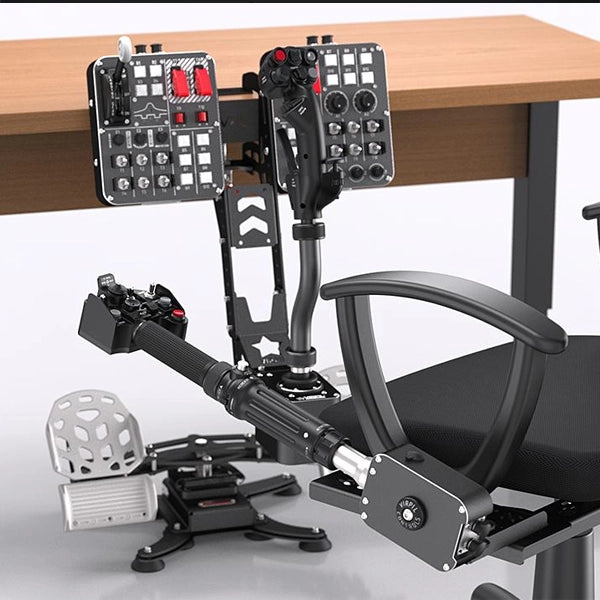 Virpil VPC Chair Mount - Collective Base Adapter installed on an office chair