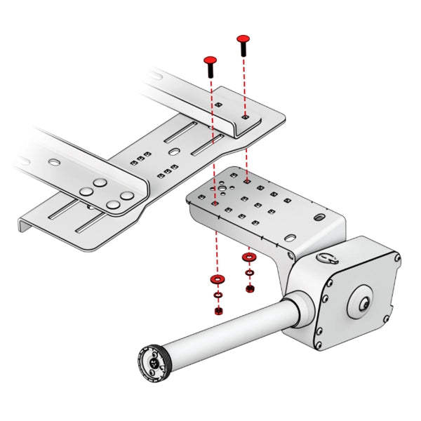 Virpil VPC Chair Mount - Collective Base Adapter with mount diagram