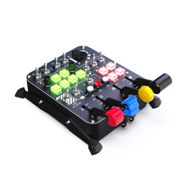 Virpil VPC Universal Control Panel - #3 for flight simulation on Player1 Sim Gear Australia front left view.