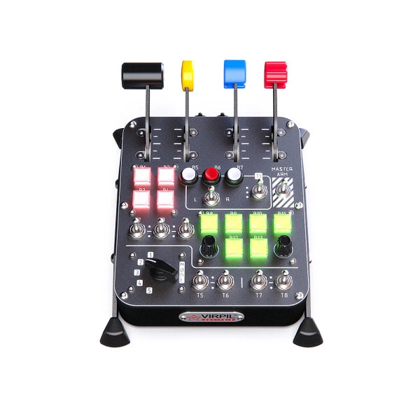 Virpil VPC Universal Control Panel - #3 for flight simulation on Player1 Sim Gear Australia rear view.