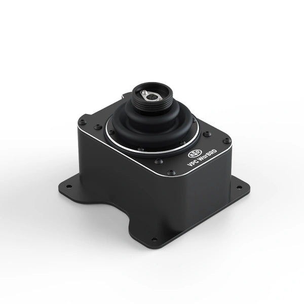 VIRPIL VPC Universal Compact Base Plate — underside showing bolt hole pattern for cockpit frame mounting
