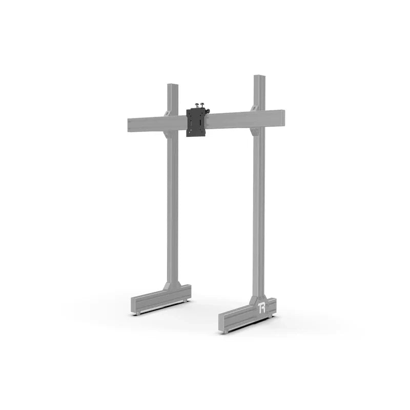 Variable Adjustment Vesa Adapter Kit for Monitors, fitted to the crossbar of a greyed-out reference freestanding monitor stand