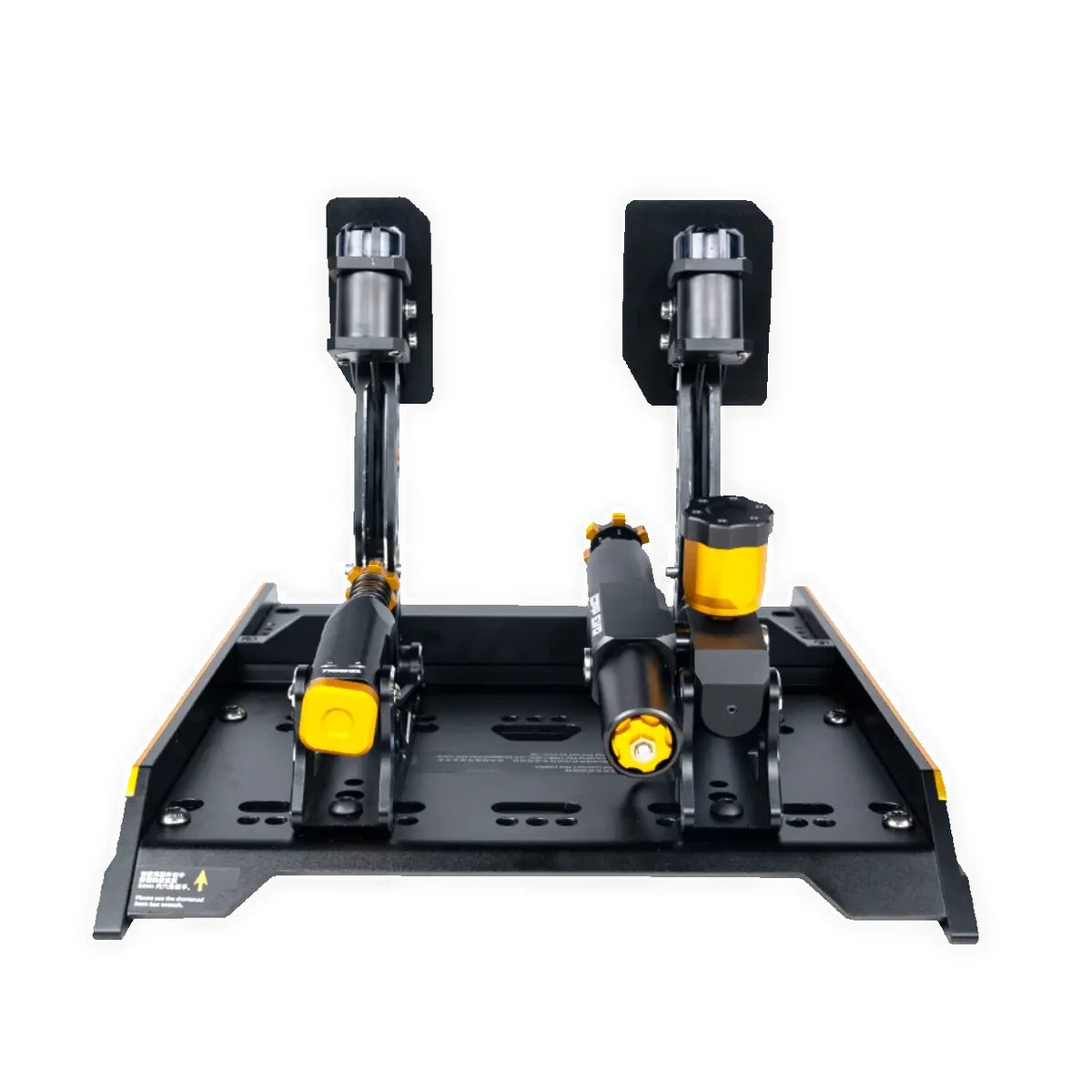 Conspit CPP EVO 2 V2 hydraulic pedal set, top-down view showing pedal spacing and baseplate mounting slots