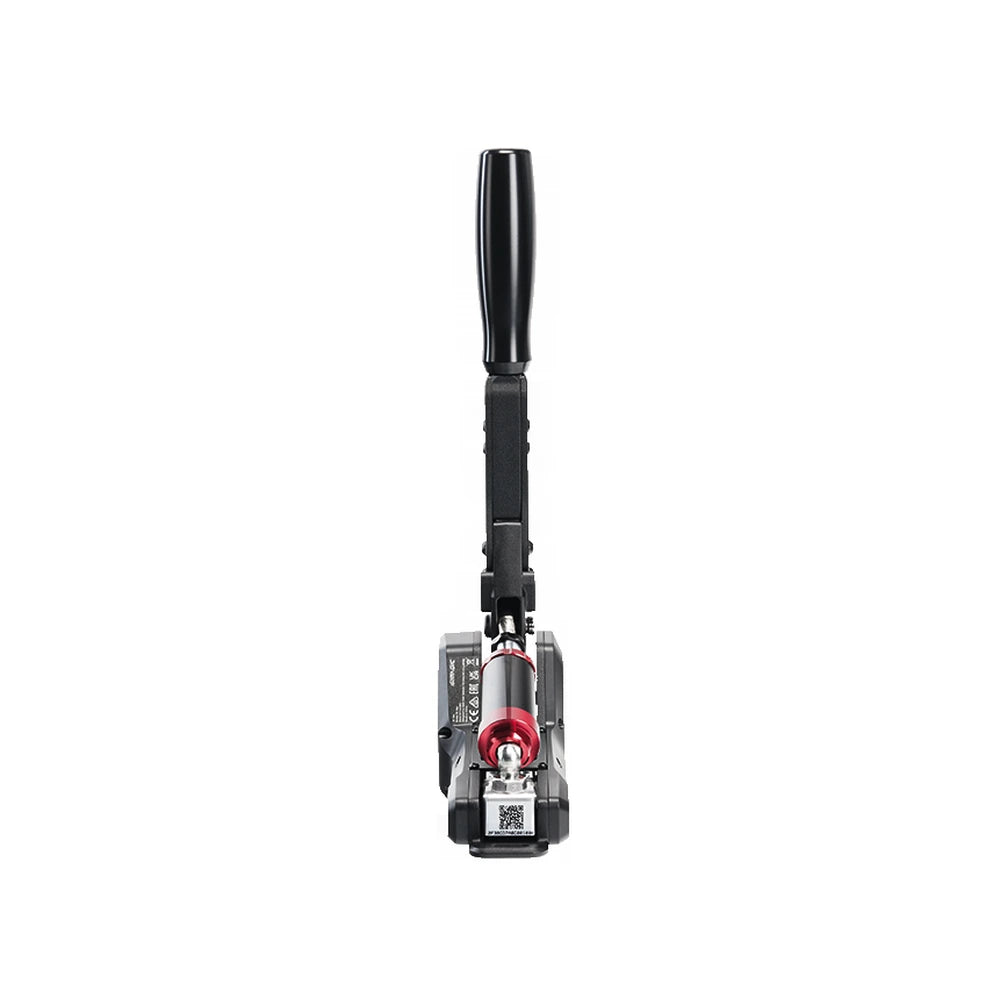 Simagic TB-NEO handbrake, front-on view with the lever and elastomer assembly centred