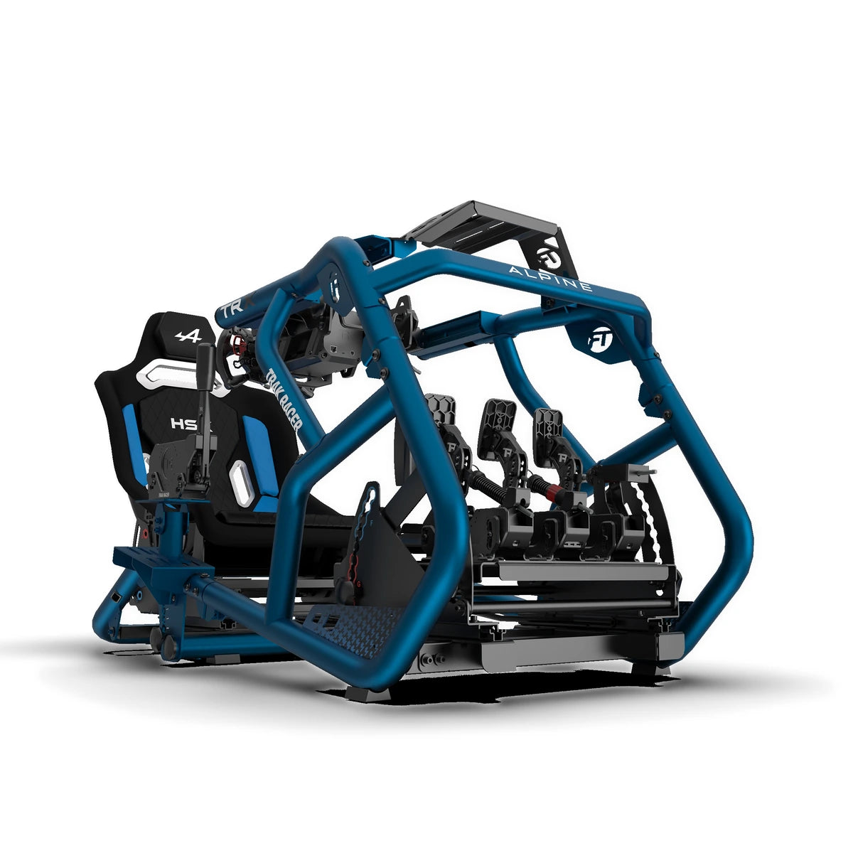 HSX Alpine F1 seat in an Alpine Racing TRX cockpit, front view from the right