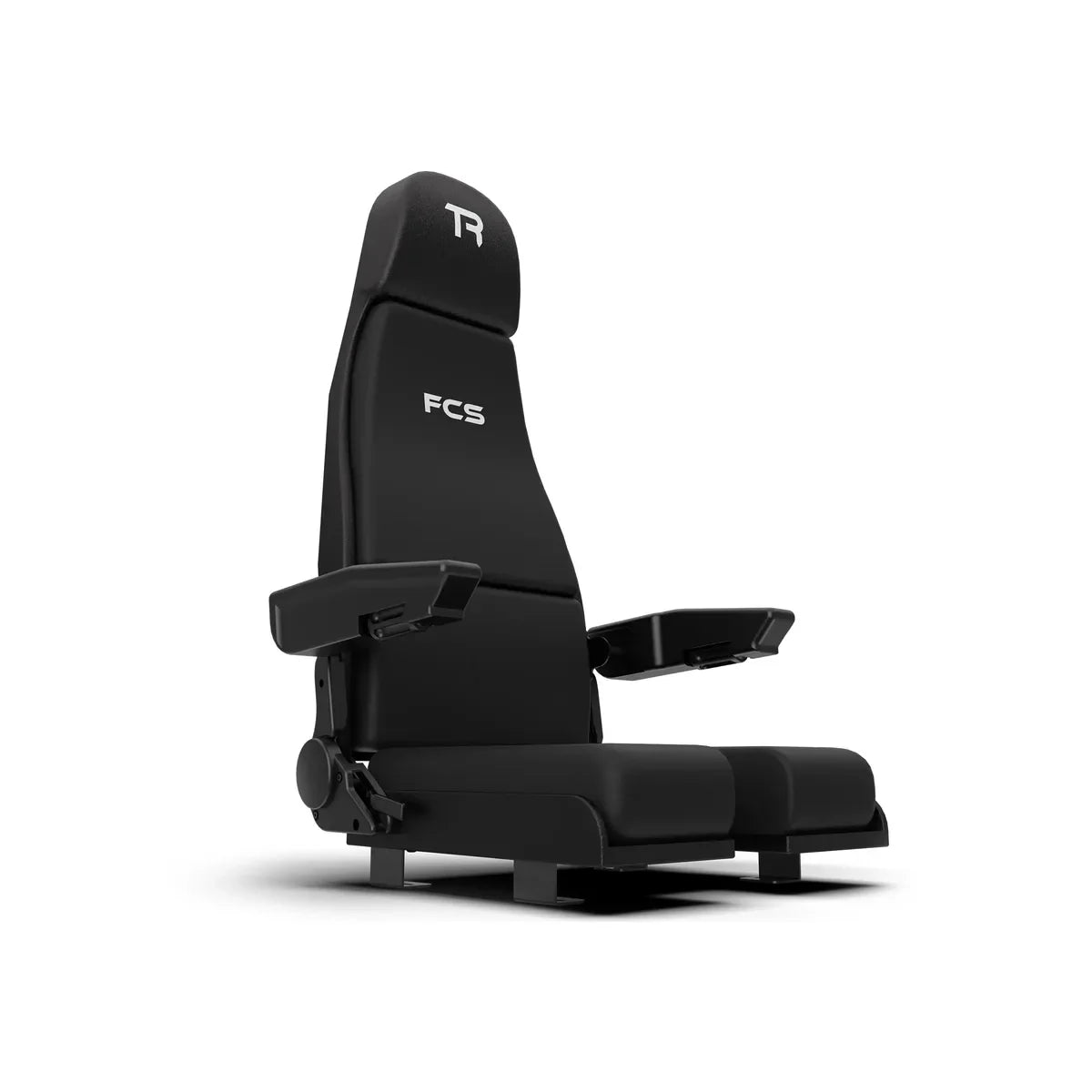 Trak Racer FCS Flight Simulator Control Seat, hero three-quarter view