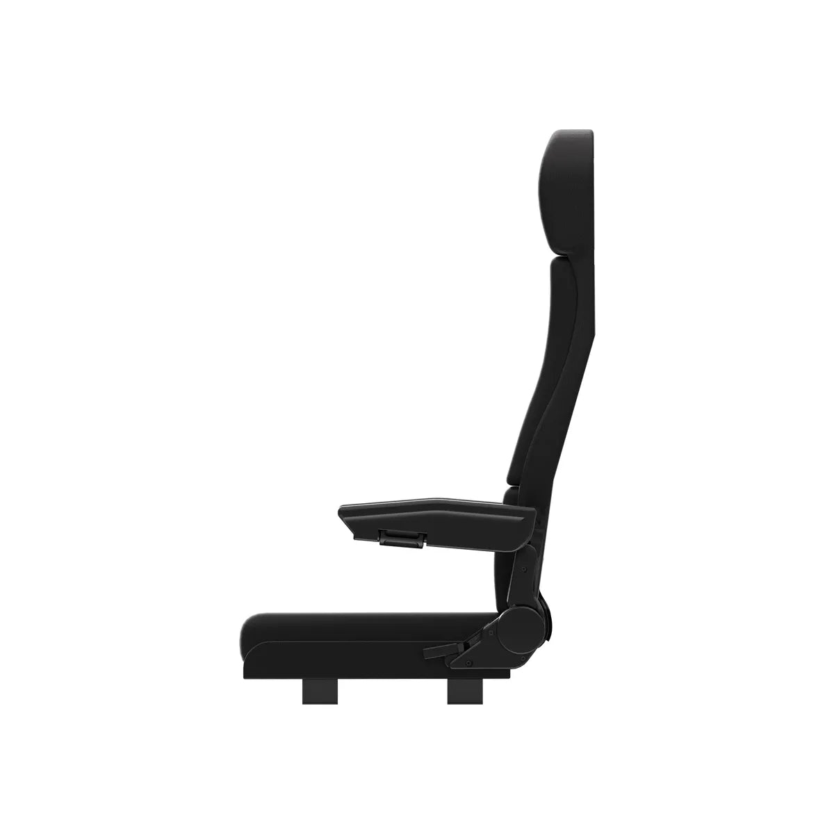 Trak Racer FCS flight simulator seat, left isometric view