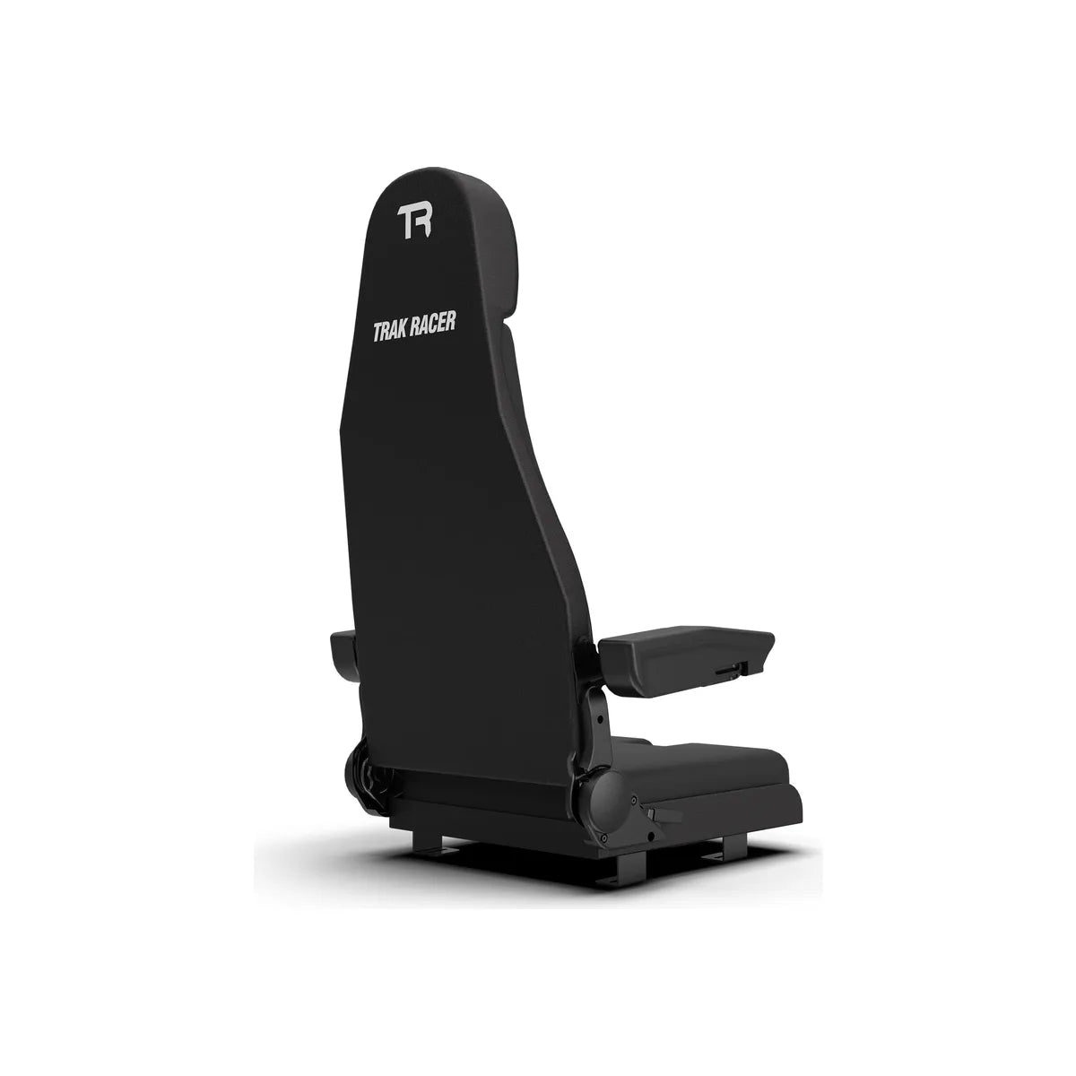 Trak Racer FCS flight simulator seat, rear three-quarter view