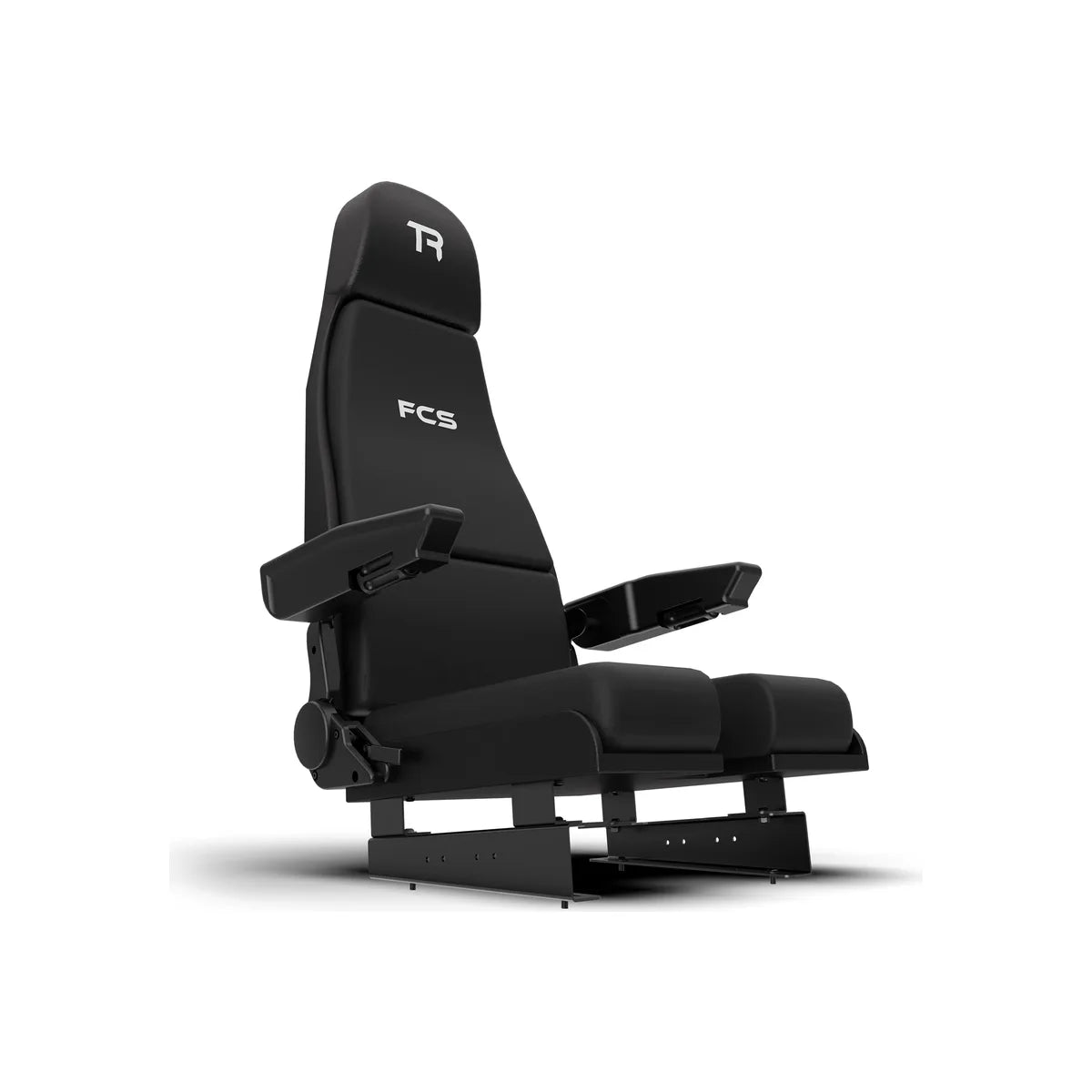Trak Racer FCS flight simulator seat with mounting brackets