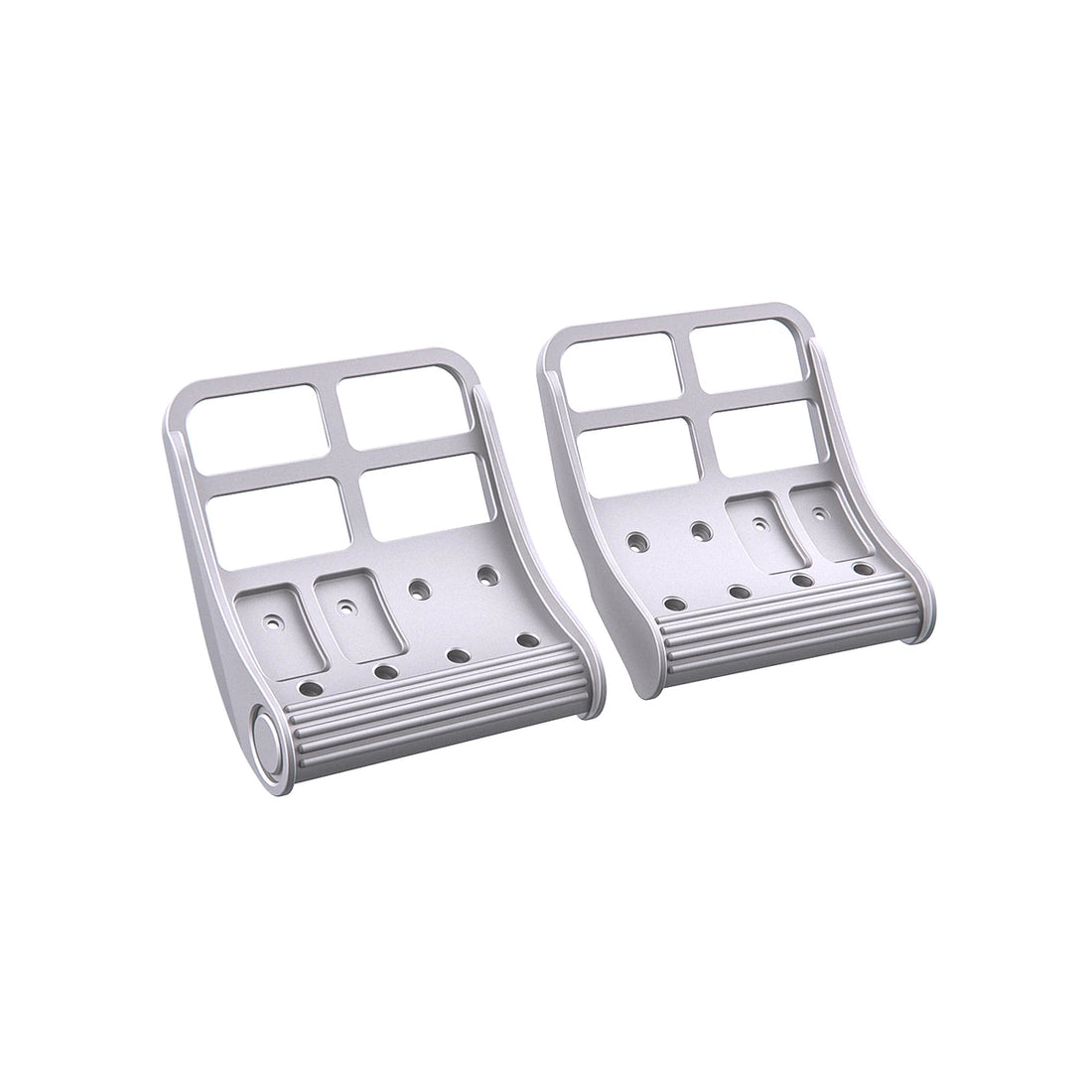 VIRPIL R1-FALCON footplates, left and right pair of all-metal half-foot combat pedal plates