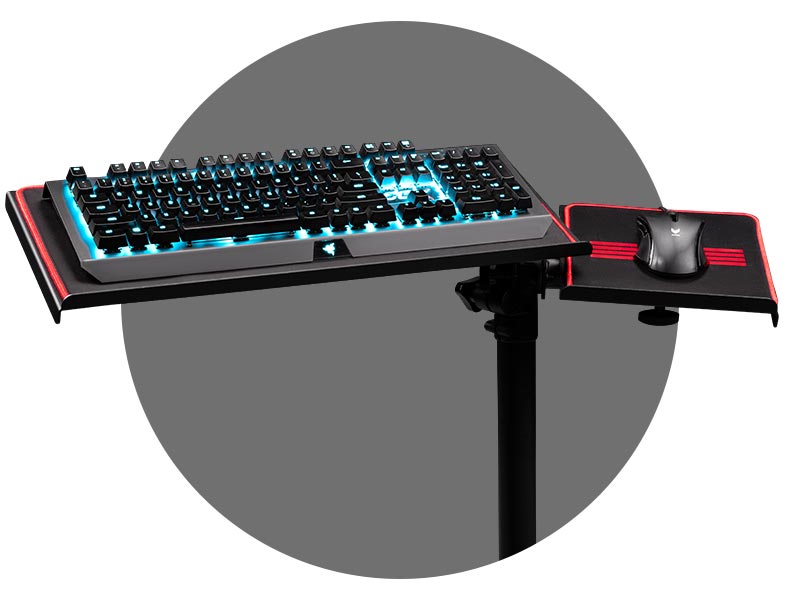Next Level Racing Freestanding Keyboard and Mouse Stand on Player1 Sim Gear