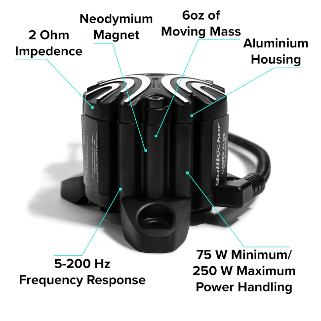 ButtKicker Gamer PLUS, Haptic Hardware, ButtKicker, ButtKicker, New Release, Racing Gear, Rig, Player1 Sim Gear, ,  Racing and Flight Sim Gear