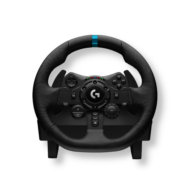 Logitech G923 TRUEFORCE Racing Wheel and Pedals for PlayStation (PS5/4/3) & PC, Wheel & Pedals, Logitech, Logitech, PC, PlayStation, Racing Gear, Wheel, Wheel + Pedals Combo, Player1 Sim Gear, ,  Racing and Flight Sim Gear
