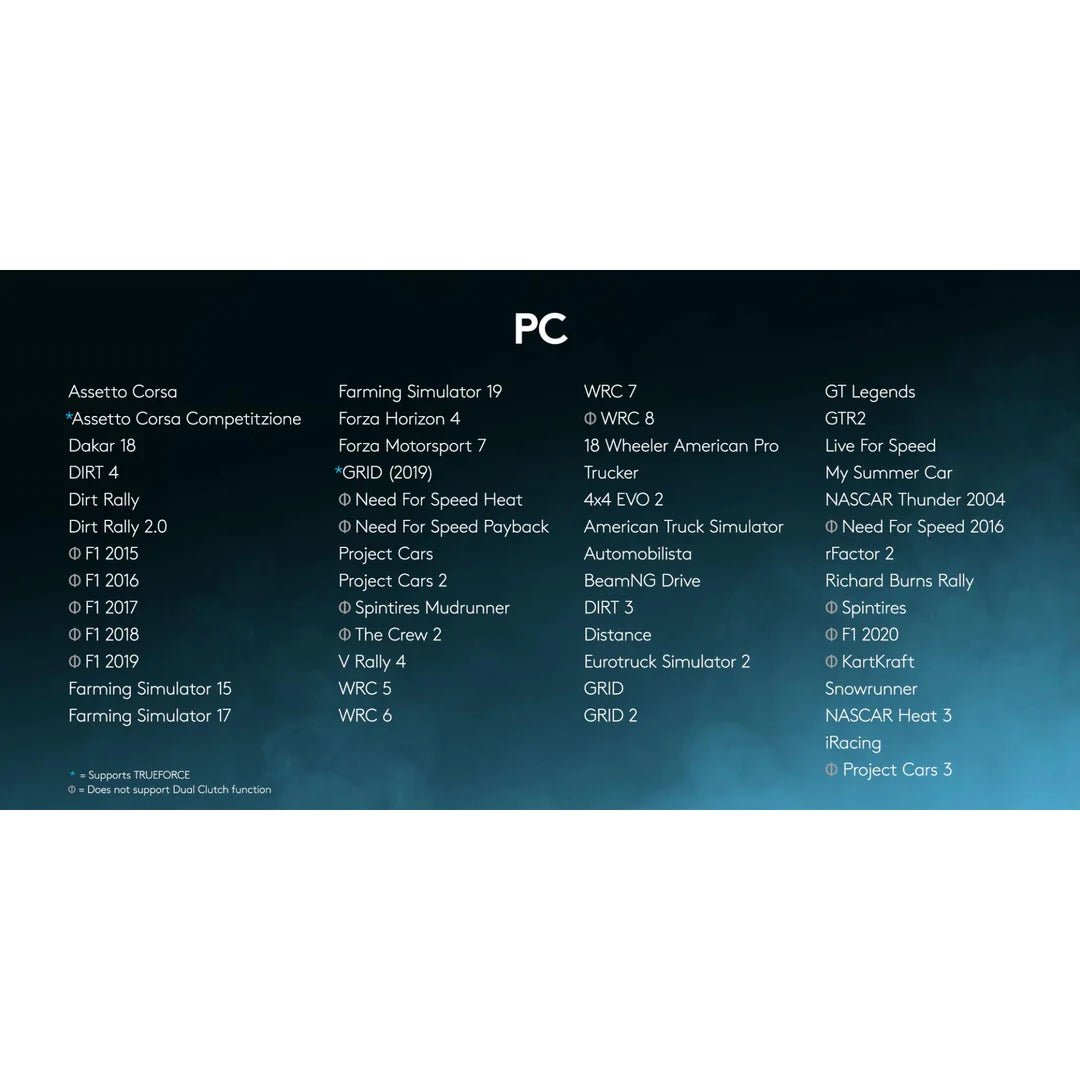 Logitech G923 TRUEFORCE Racing Wheel and Pedals for PlayStation (PS5/4/3) & PC, Wheel & Pedals, Logitech, Logitech, PC, PlayStation, Racing Gear, Wheel, Wheel + Pedals Combo, Player1 Sim Gear, ,  Racing and Flight Sim Gear