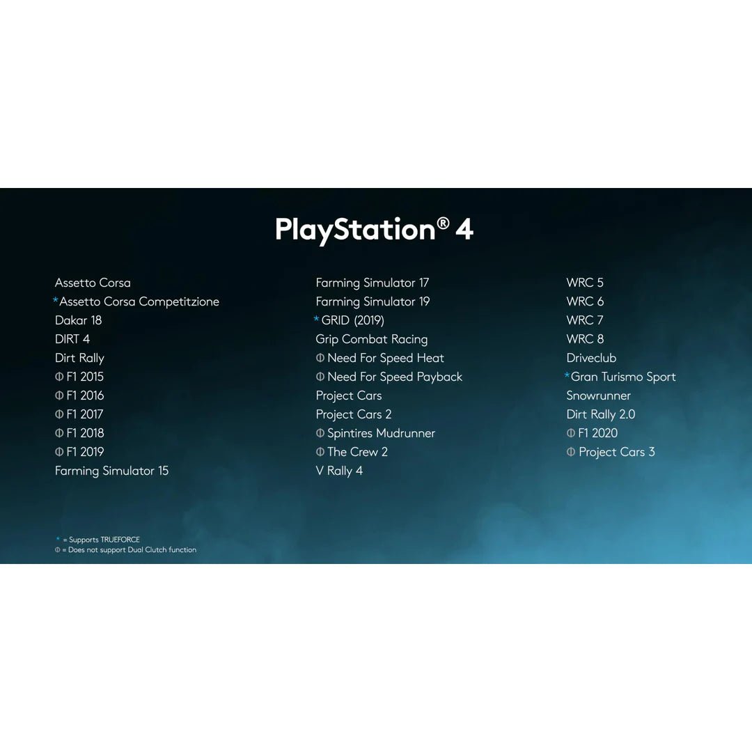 Logitech G923 TRUEFORCE Racing Wheel and Pedals for PlayStation (PS5/4/3) & PC, Wheel & Pedals, Logitech, Logitech, PC, PlayStation, Racing Gear, Wheel, Wheel + Pedals Combo, Player1 Sim Gear, ,  Racing and Flight Sim Gear