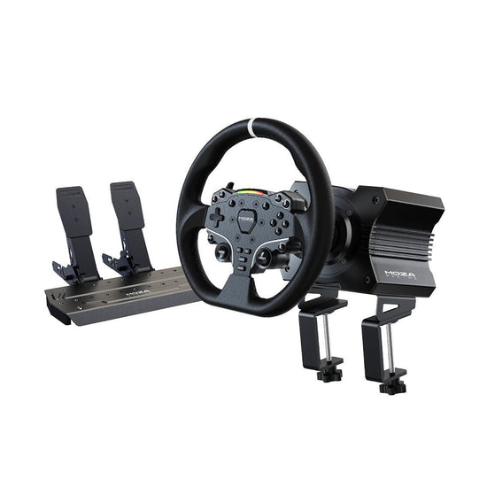 MOZA R5 Direct Drive Wheel + Pedals Sim Racing Bundle