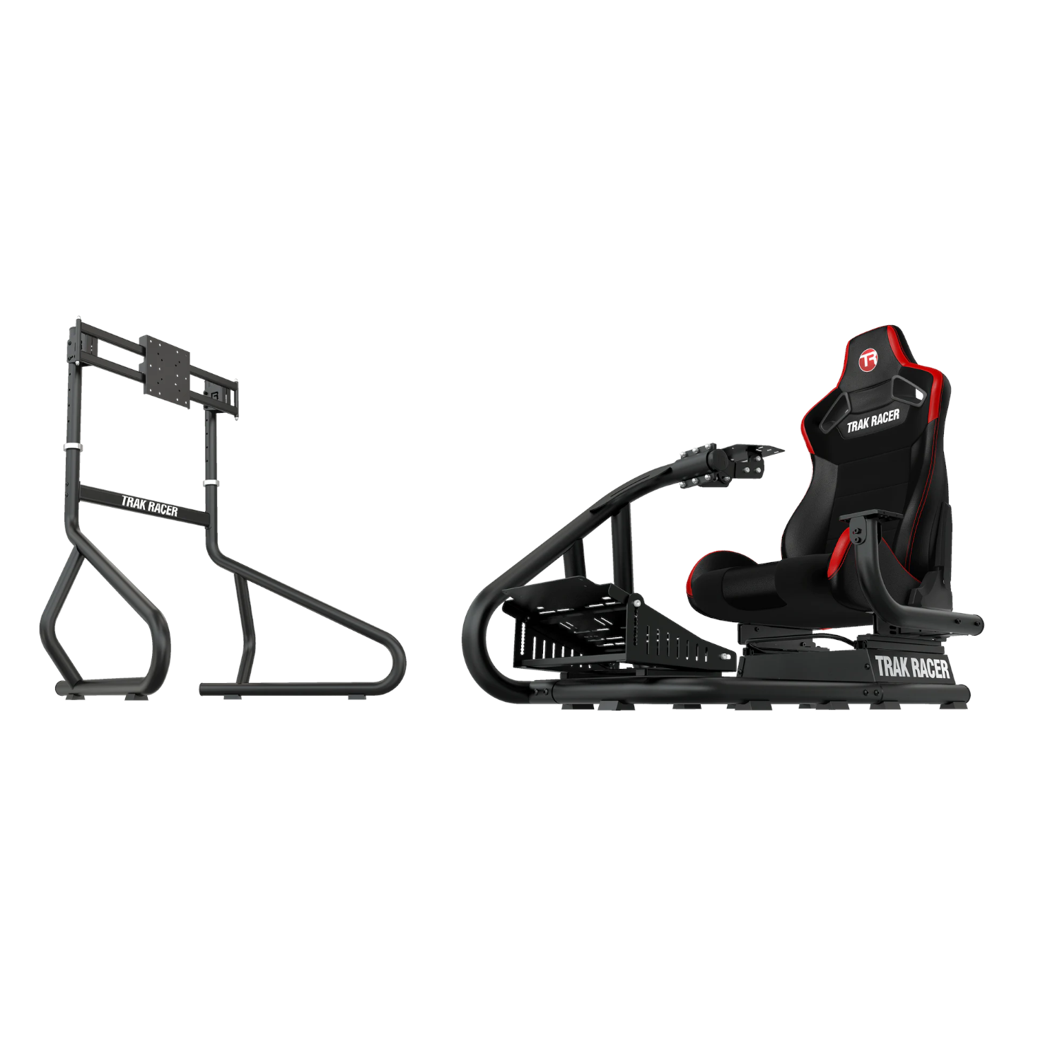 Trak racer rs6 black premium gaming racing simulator race sim seat cockpit hot sale