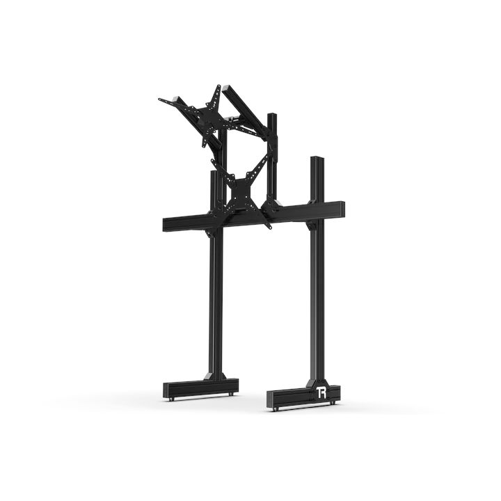 Trak Racer Freestanding Dual Monitor Stand - up to 80" Displays, Monitor Stand, Trak Racer, monitor stand, Racing Gear, Trak Racer, Player1 Sim Gear, ,  Racing and Flight Sim Gear